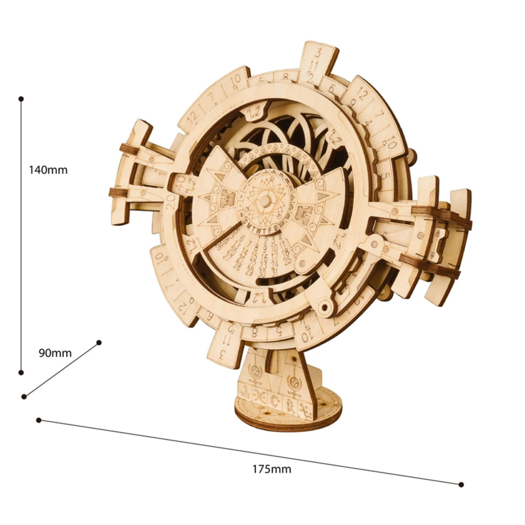 Robotime ROKR Perpetual Calendar Building Kit - Image 5