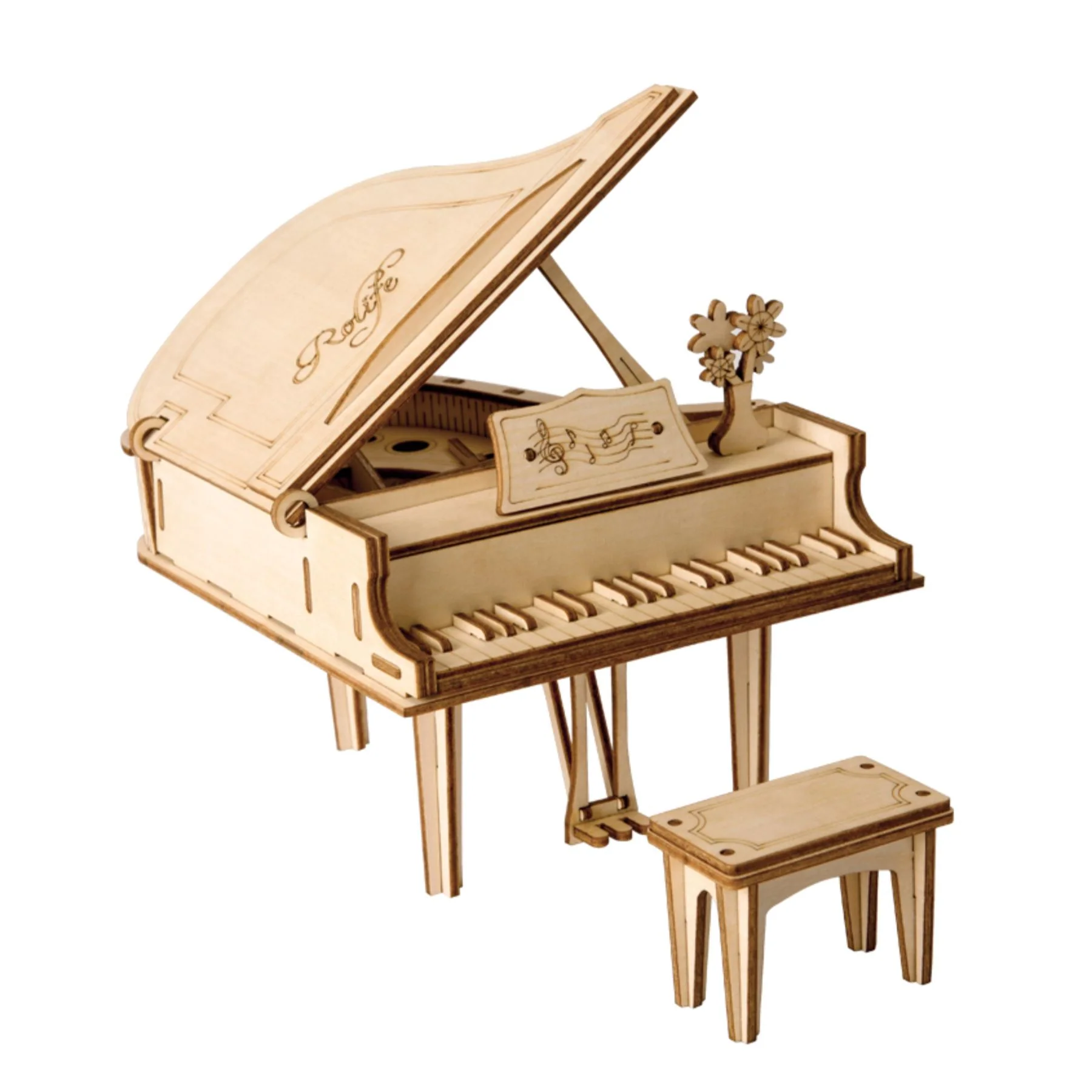 Robotime Rolife Self Build 3D Model Kit - Musical Instruments - Image 15