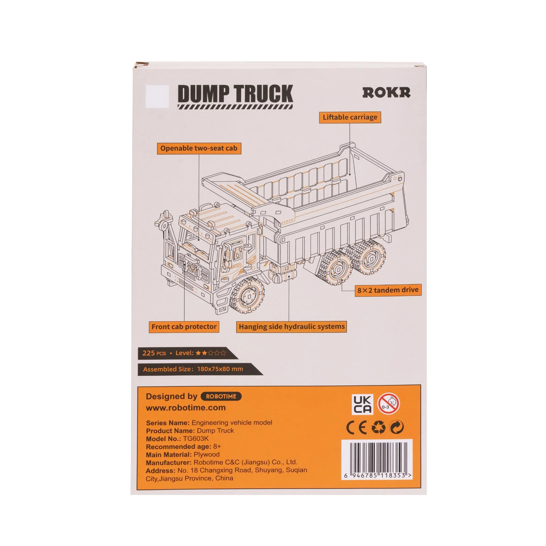 Robotime ROKR Self Build 3D Model Kit - Construction Vehicles - Image 4
